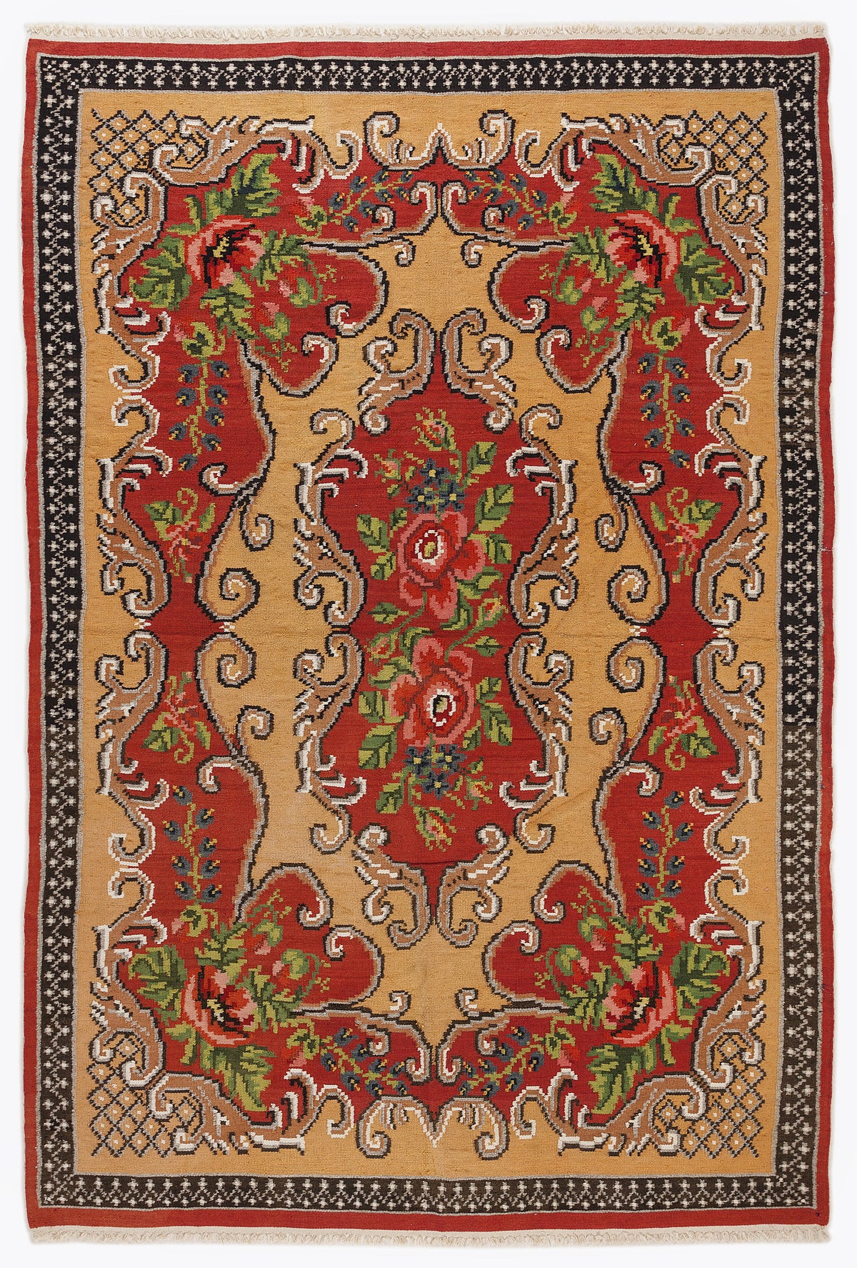 Karabakh Over Dyed Kilim Rug 5&#39;11&#39;&#39; x 8&#39;10&#39;&#39; ft 181 x 270 cm