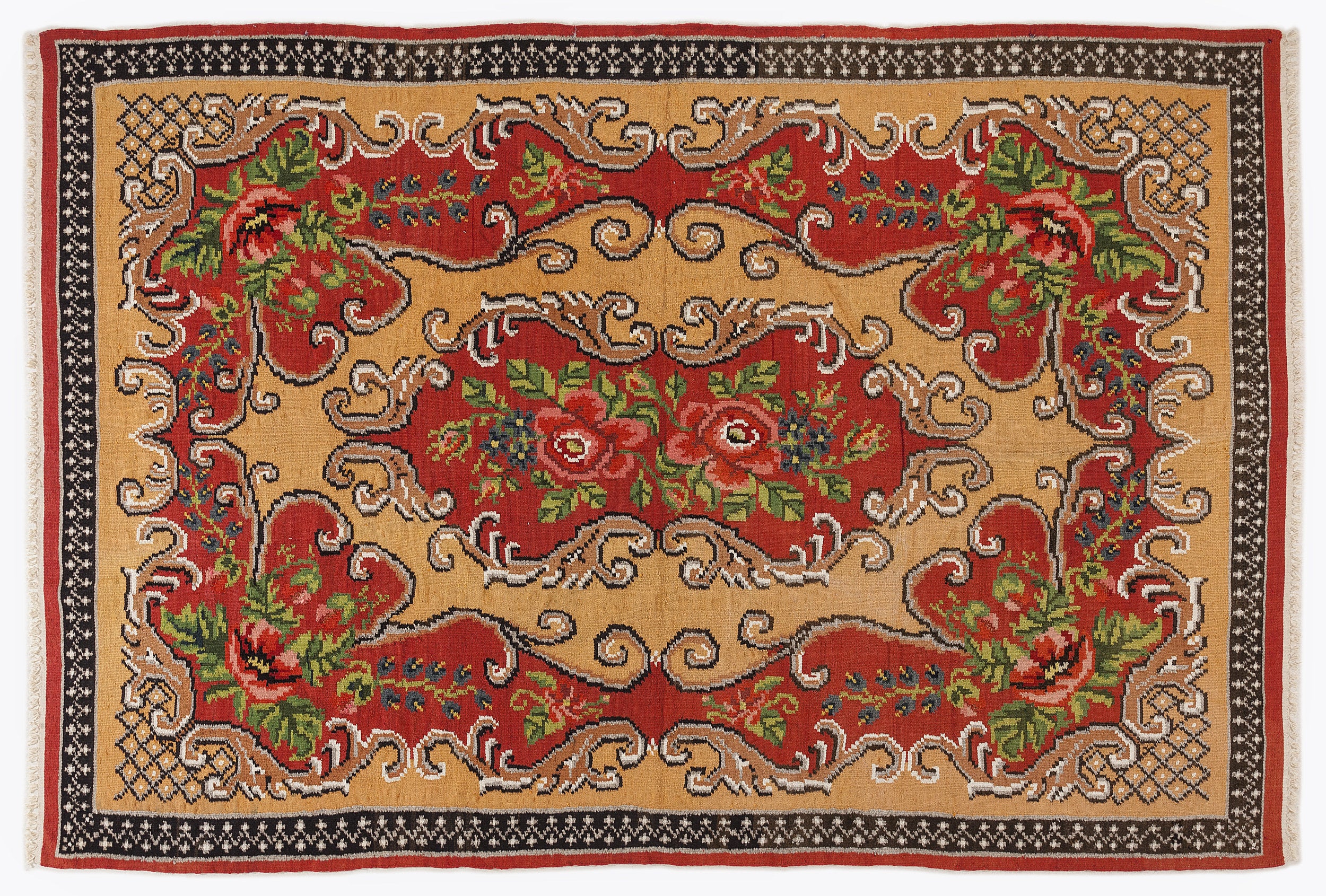 Karabakh Over Dyed Kilim Rug 5'11'' x 8'10'' ft 181 x 270 cm