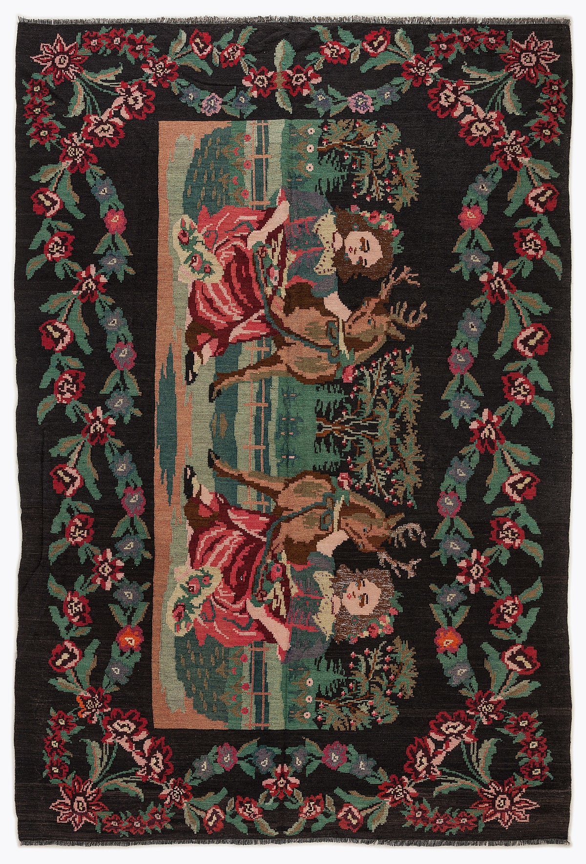 Karabakh Over Dyed Kilim Rug 6'8'' x 9'12'' ft 204 x 304 cm