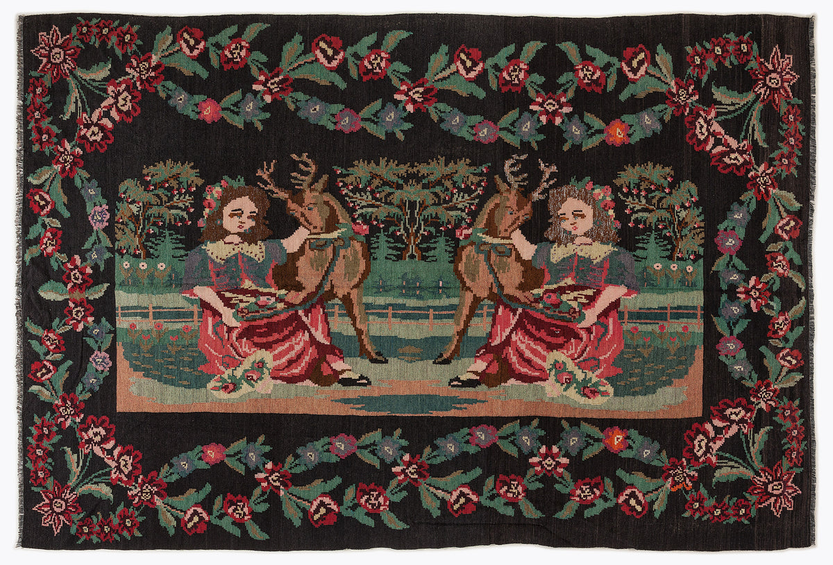 Karabakh Over Dyed Kilim Rug 6'8'' x 9'12'' ft 204 x 304 cm