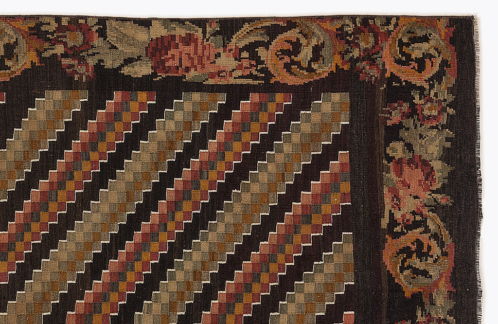 Karabakh Over Dyed Kilim Rug 4'10'' x 10'4'' ft 147 x 315 cm
