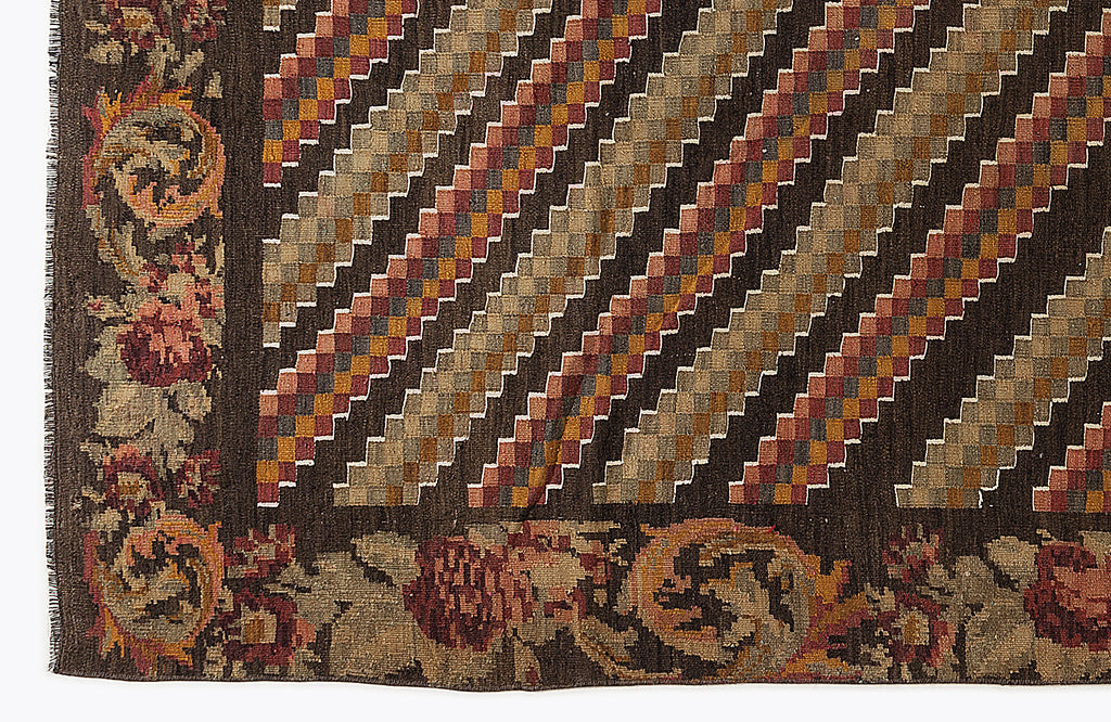Karabakh Over Dyed Kilim Rug 4'10'' x 10'4'' ft 147 x 315 cm