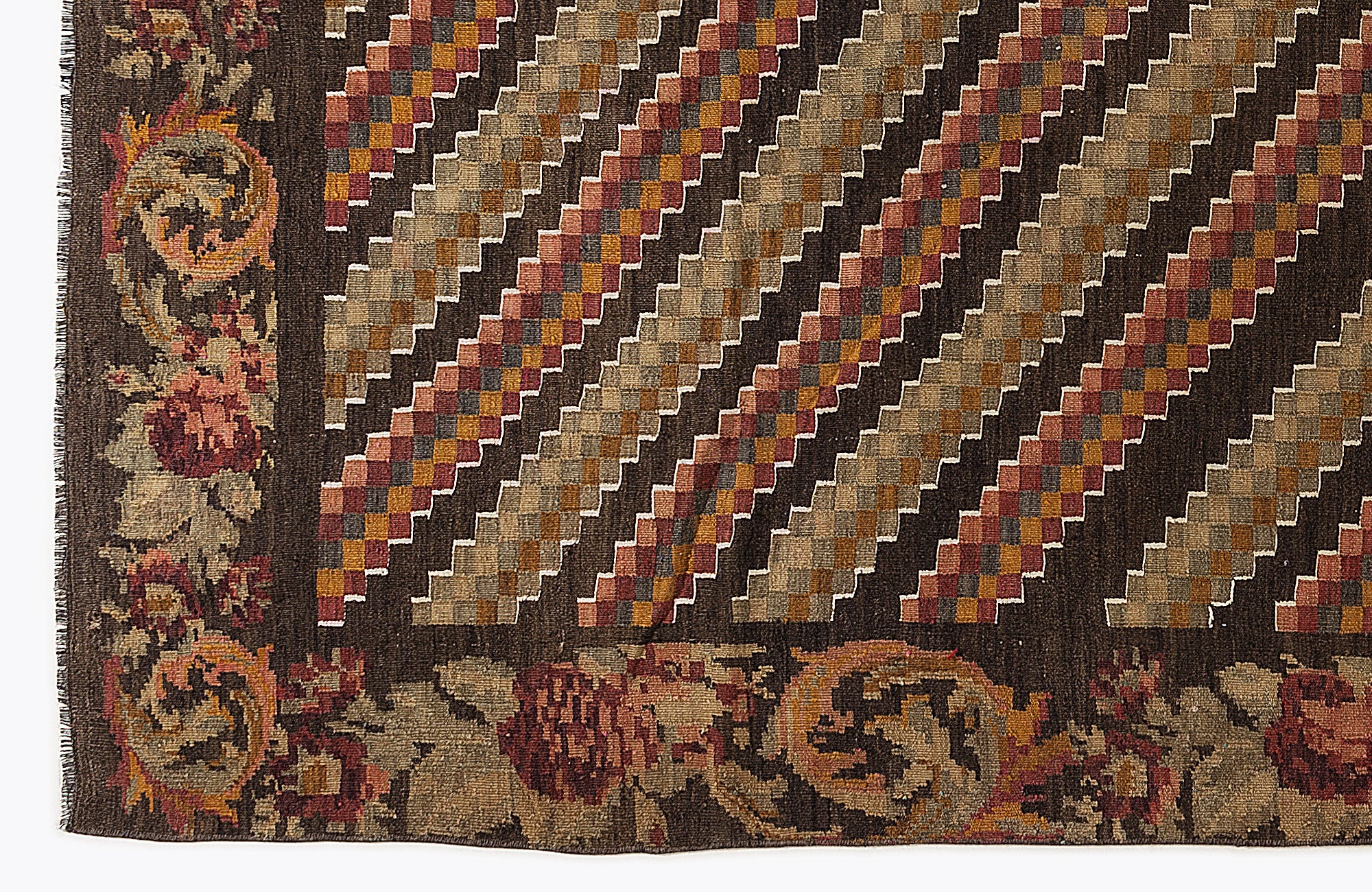 Karabakh Over Dyed Kilim Rug 4'10'' x 10'4'' ft 147 x 315 cm