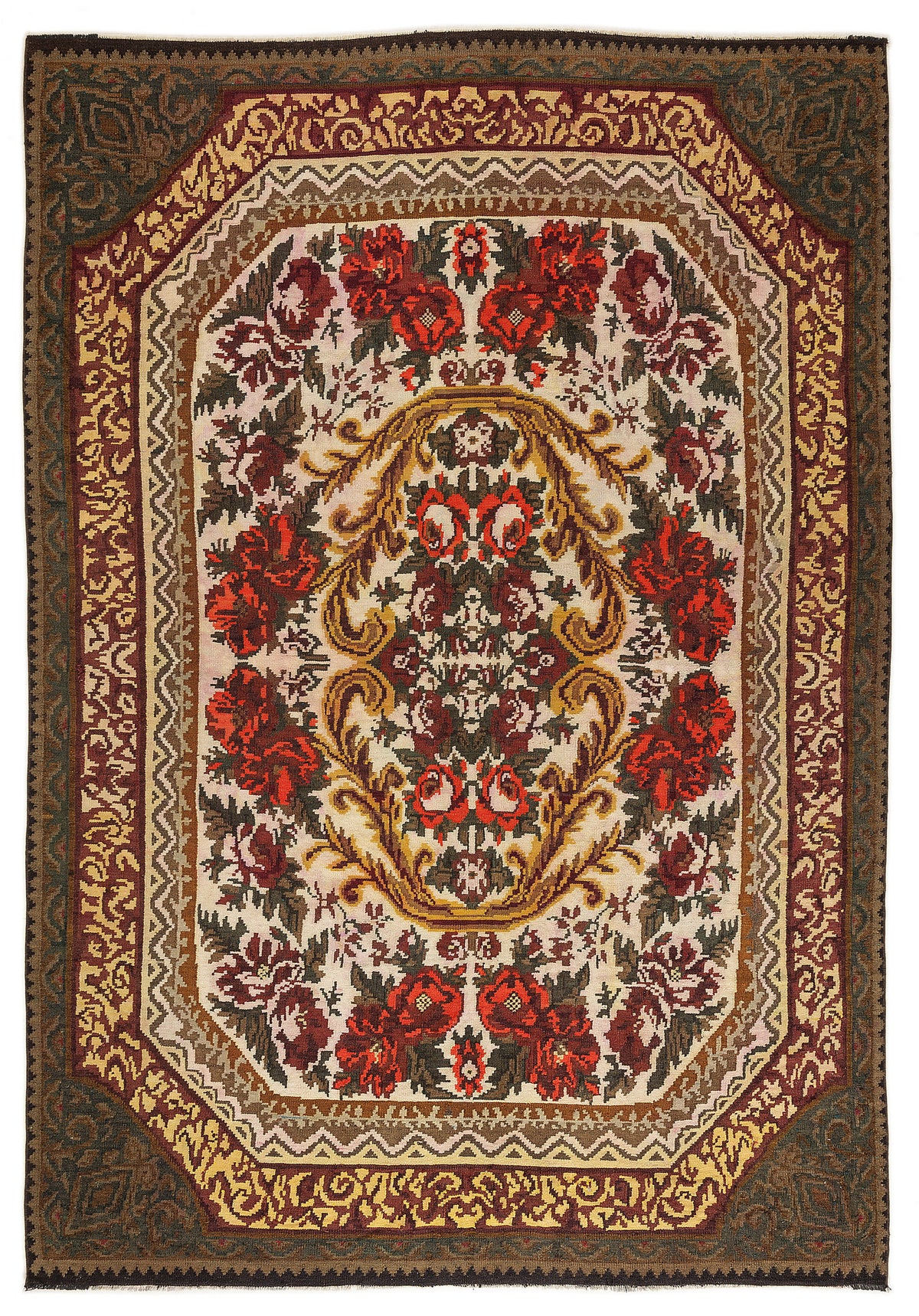 Karabakh Over Dyed Kilim Rug 7&#39;0&#39;&#39; x 10&#39;2&#39;&#39; ft 214 x 310 cm
