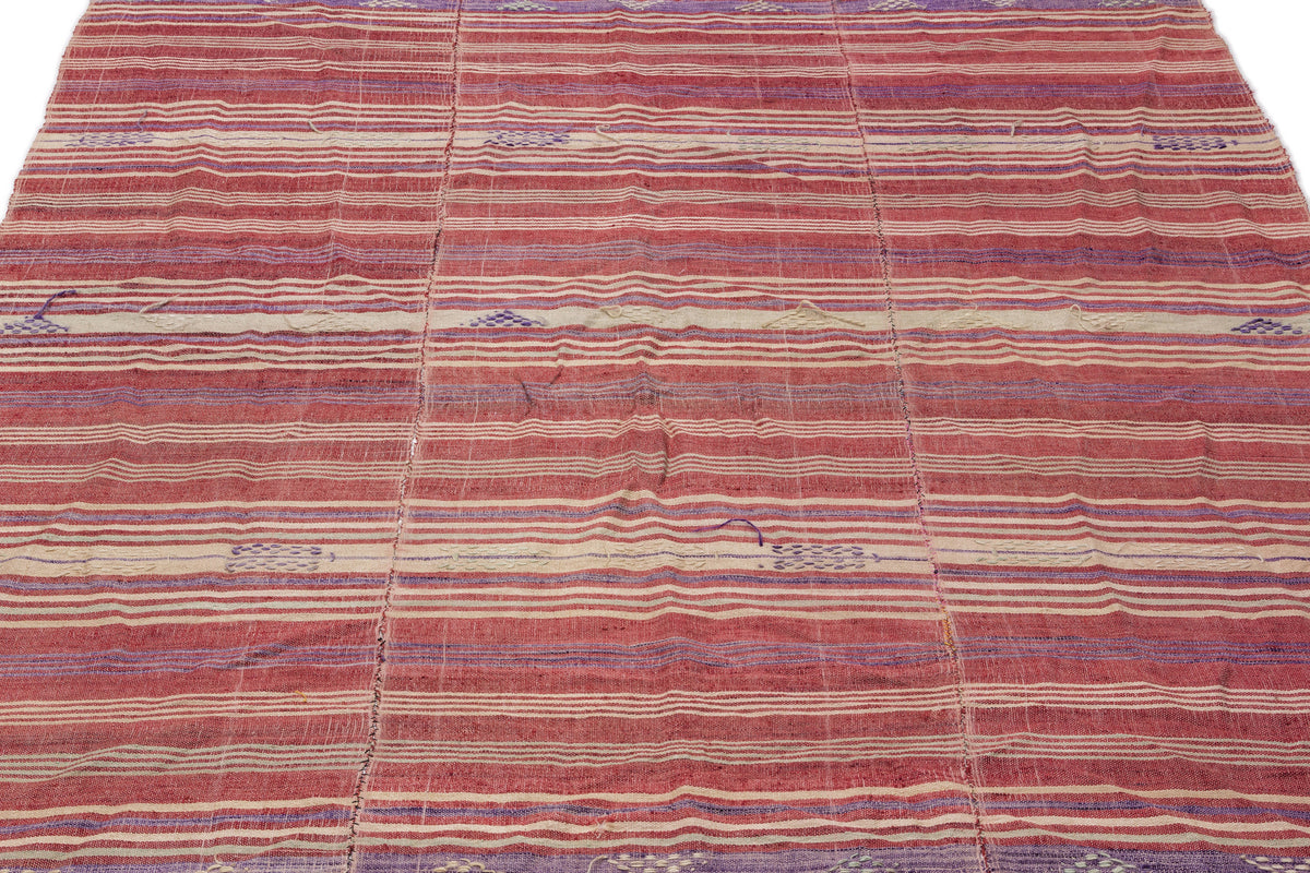 Chaput Over Dyed Kilim Rug 5&#39;7&#39;&#39; x 7&#39;8&#39;&#39; ft 171 x 234 cm