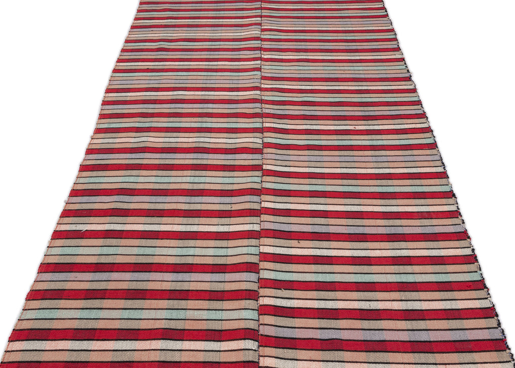 Chaput Over Dyed Kilim Rug 4'4'' x 10'5'' ft 132 x 318 cm