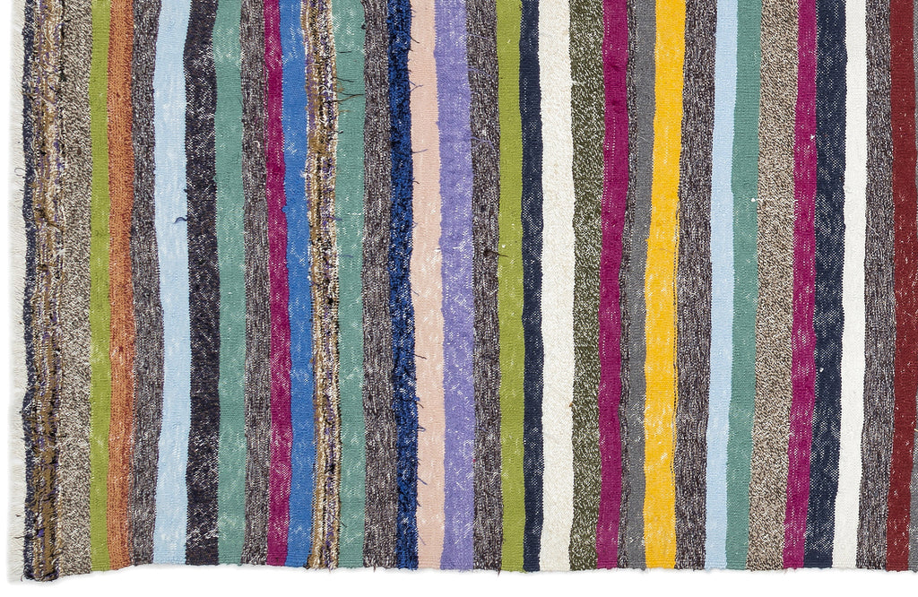 Chaput Over Dyed Kilim Rug 3'1'' x 12'9'' ft 95 x 388 cm