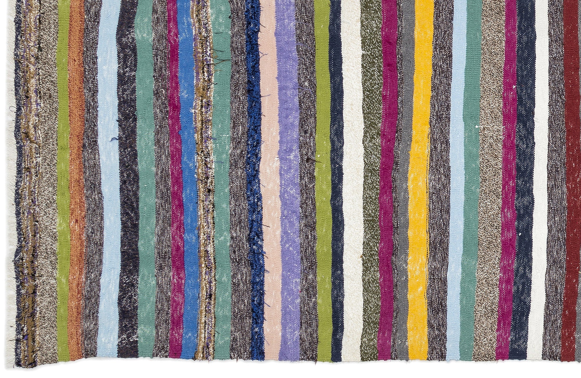 Chaput Over Dyed Kilim Rug 3'1'' x 12'9'' ft 95 x 388 cm