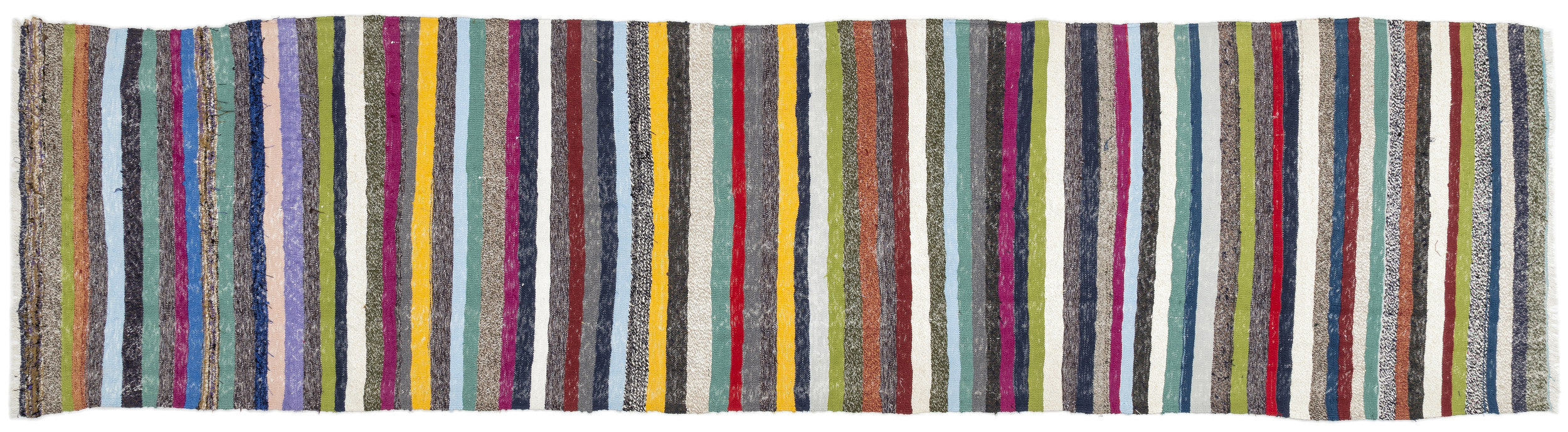 Chaput Over Dyed Kilim Rug 3'1'' x 12'9'' ft 95 x 388 cm