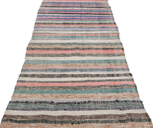 Chaput Over Dyed Kilim Rug 3'3'' x 9'11'' ft 100 x 303 cm
