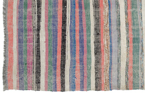 Chaput Over Dyed Kilim Rug 3'3'' x 9'11'' ft 100 x 303 cm