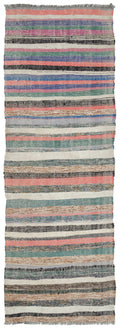 Chaput Over Dyed Kilim Rug 3'3'' x 9'11'' ft 100 x 303 cm