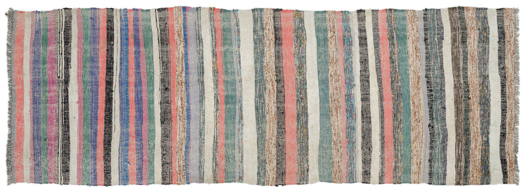Chaput Over Dyed Kilim Rug 3'3'' x 9'11'' ft 100 x 303 cm