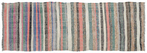 Chaput Over Dyed Kilim Rug 3'3'' x 9'11'' ft 100 x 303 cm