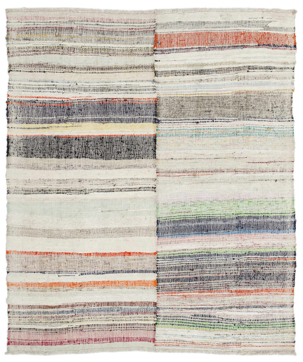 Chaput Over Dyed Kilim Rug 6'9'' x 8'2'' ft 206 x 248 cm