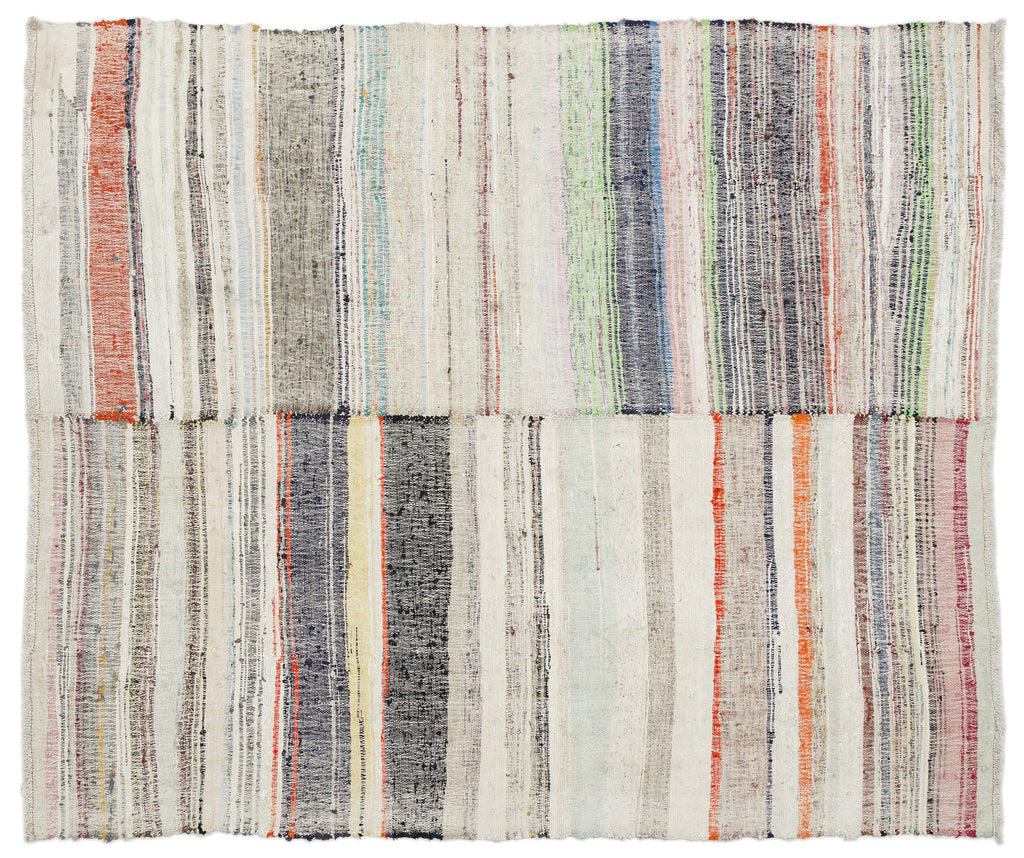 Chaput Over Dyed Kilim Rug 6'9'' x 8'2'' ft 206 x 248 cm