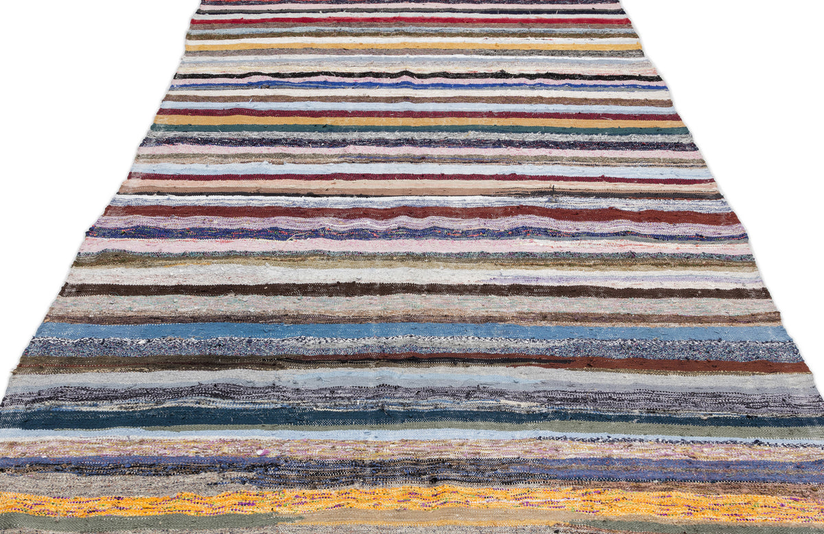 Chaput Over Dyed Kilim Rug 6&#39;4&#39;&#39; x 10&#39;12&#39;&#39; ft 194 x 335 cm