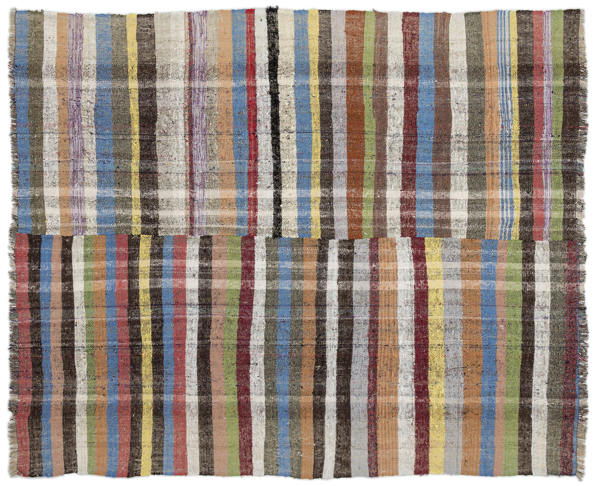 Chaput Over Dyed Kilim Rug 6&#39;5&#39;&#39; x 7&#39;9&#39;&#39; ft 196 x 237 cm
