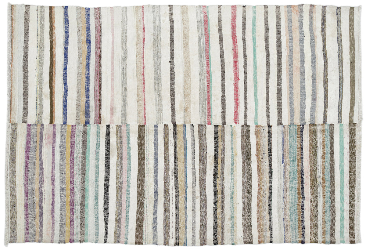 Chaput Over Dyed Kilim Rug 6&#39;3&#39;&#39; x 9&#39;2&#39;&#39; ft 191 x 280 cm