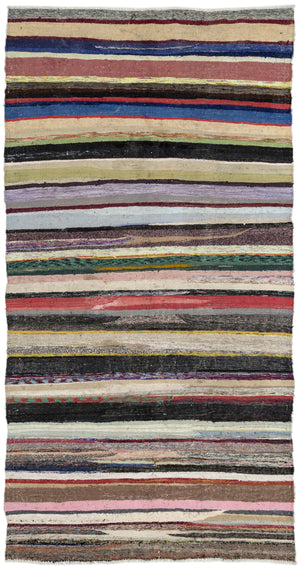 Chaput Over Dyed Kilim Rug 5'9'' x 11'1'' ft 175 x 338 cm