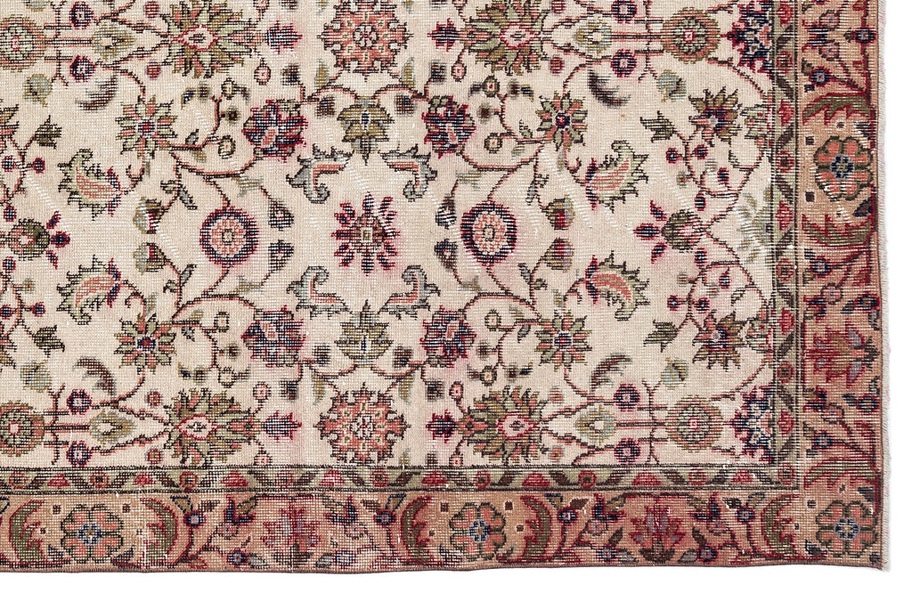 Naturel Over Dyed Vintage Rug 5'3'' x 9'4'' ft 159 x 285 cm