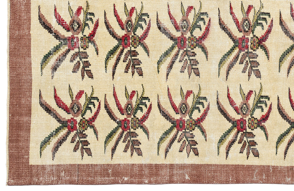Retro Over Dyed Vintage Rug 5'11'' x 8'10'' ft 181 x 270 cm