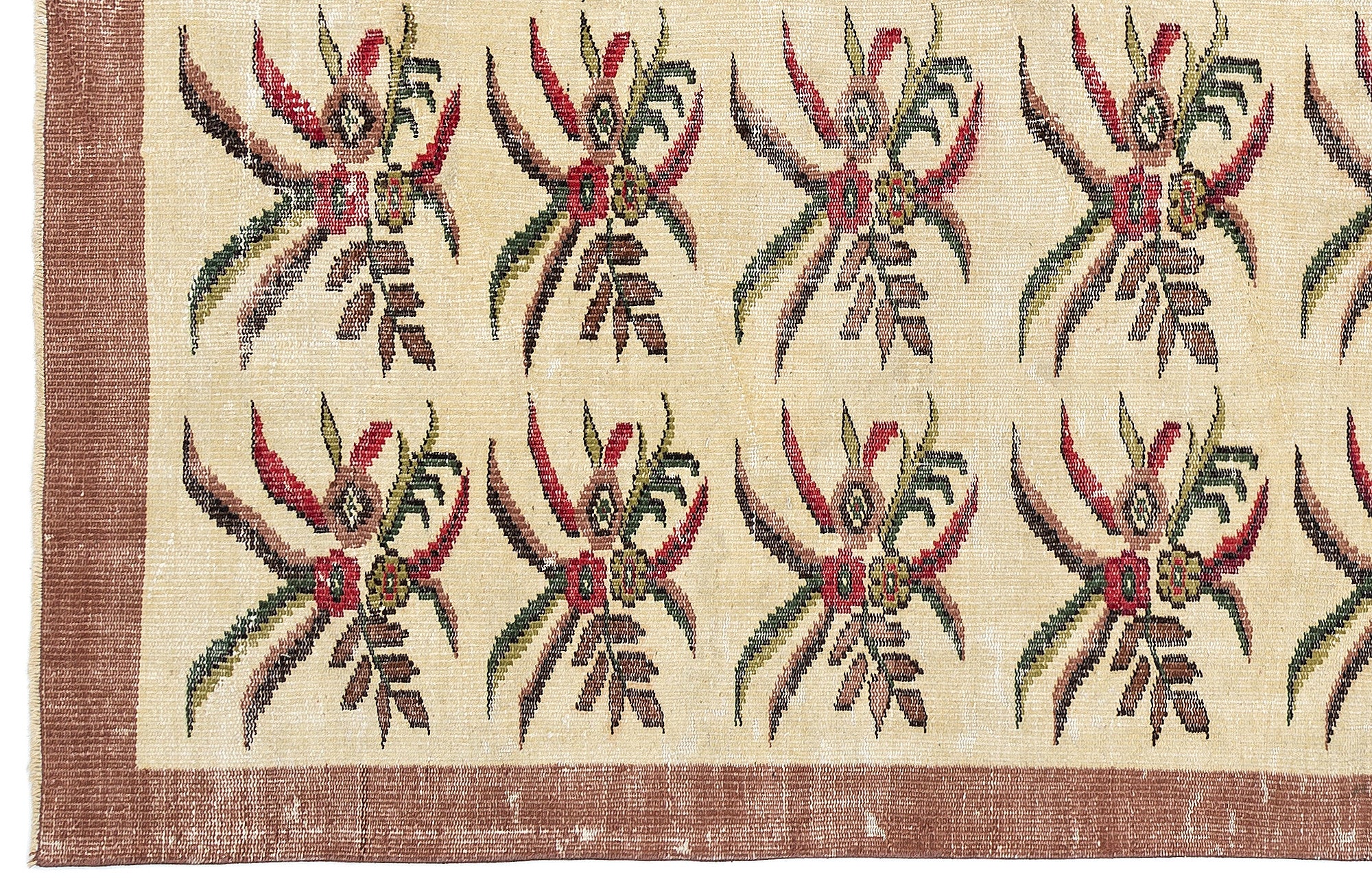 Retro Over Dyed Vintage Rug 5'11'' x 8'10'' ft 181 x 270 cm