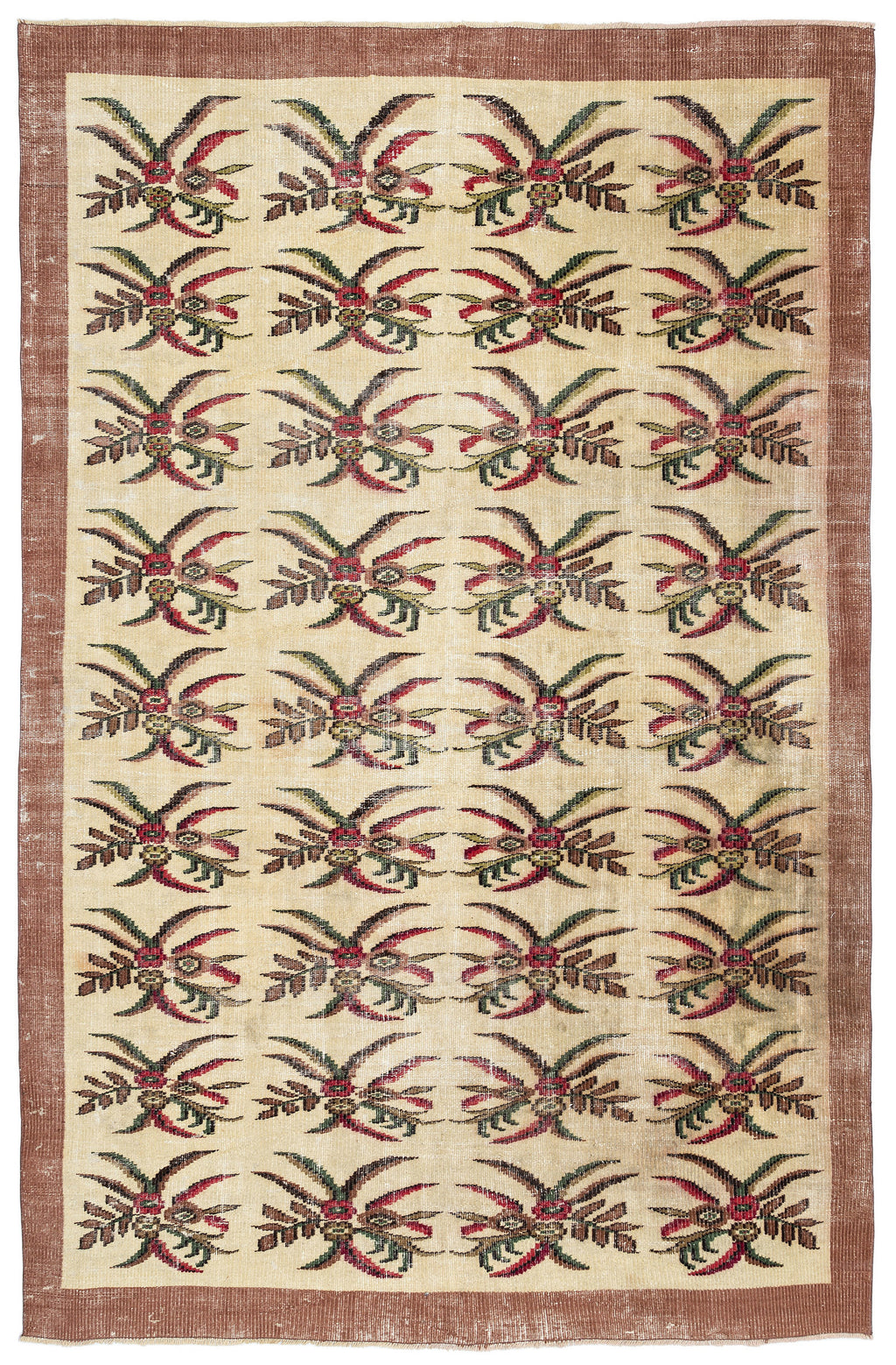 Retro Over Dyed Vintage Rug 5'11'' x 8'10'' ft 181 x 270 cm