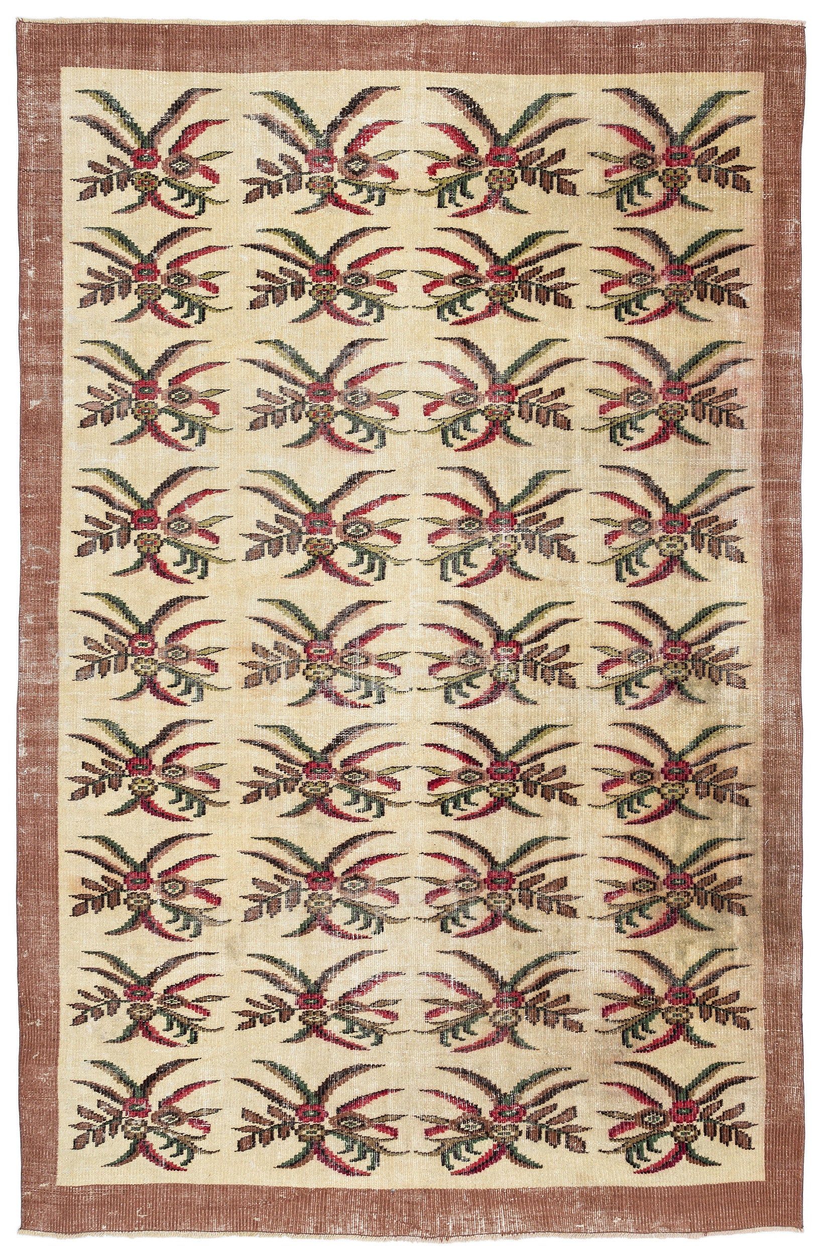 Retro Over Dyed Vintage Rug 5'11'' x 8'10'' ft 181 x 270 cm