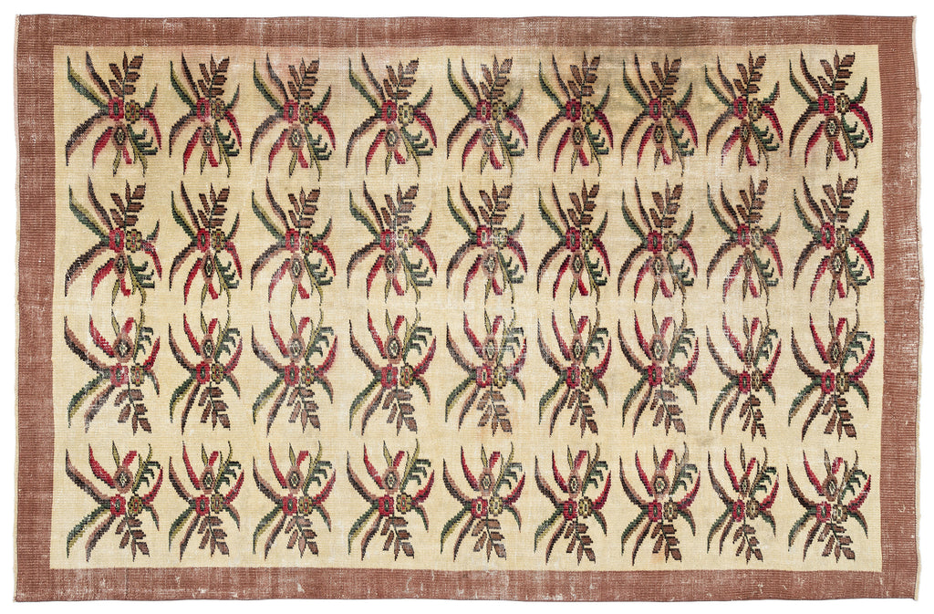Retro Over Dyed Vintage Rug 5'11'' x 8'10'' ft 181 x 270 cm