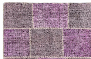 Mixed Over Dyed Kilim Patchwork Unique Rug 5'3'' x 7'7'' ft 160 x 230 cm