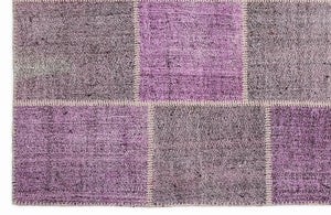 Mixed Over Dyed Kilim Patchwork Unique Rug 5'3'' x 7'7'' ft 160 x 230 cm