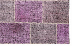 Mixed Over Dyed Kilim Patchwork Unique Rug 5'3'' x 7'7'' ft 160 x 230 cm