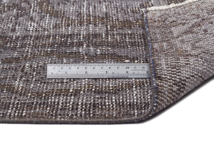 Gray Over Dyed Vintage Rug 5'5'' x 9'7'' ft 164 x 292 cm