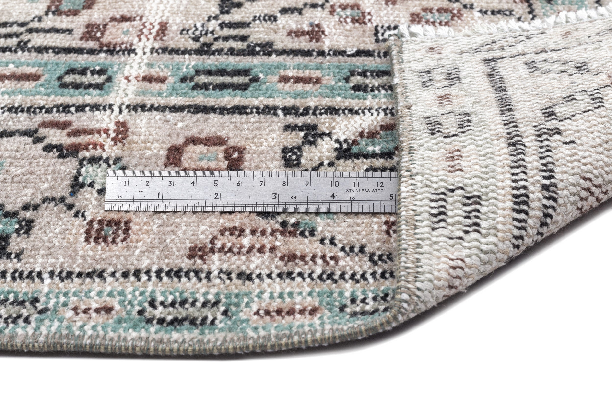 Naturel Over Dyed Vintage Rug 5'11'' x 9'2'' ft 180 x 280 cm