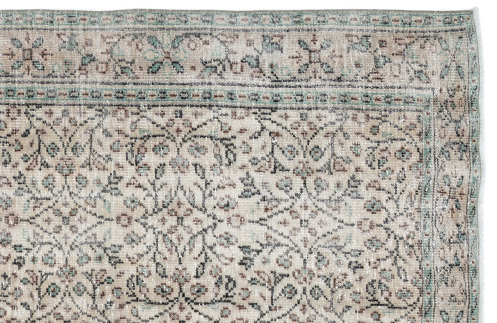 Naturel Over Dyed Vintage Rug 5'11'' x 9'2'' ft 180 x 280 cm