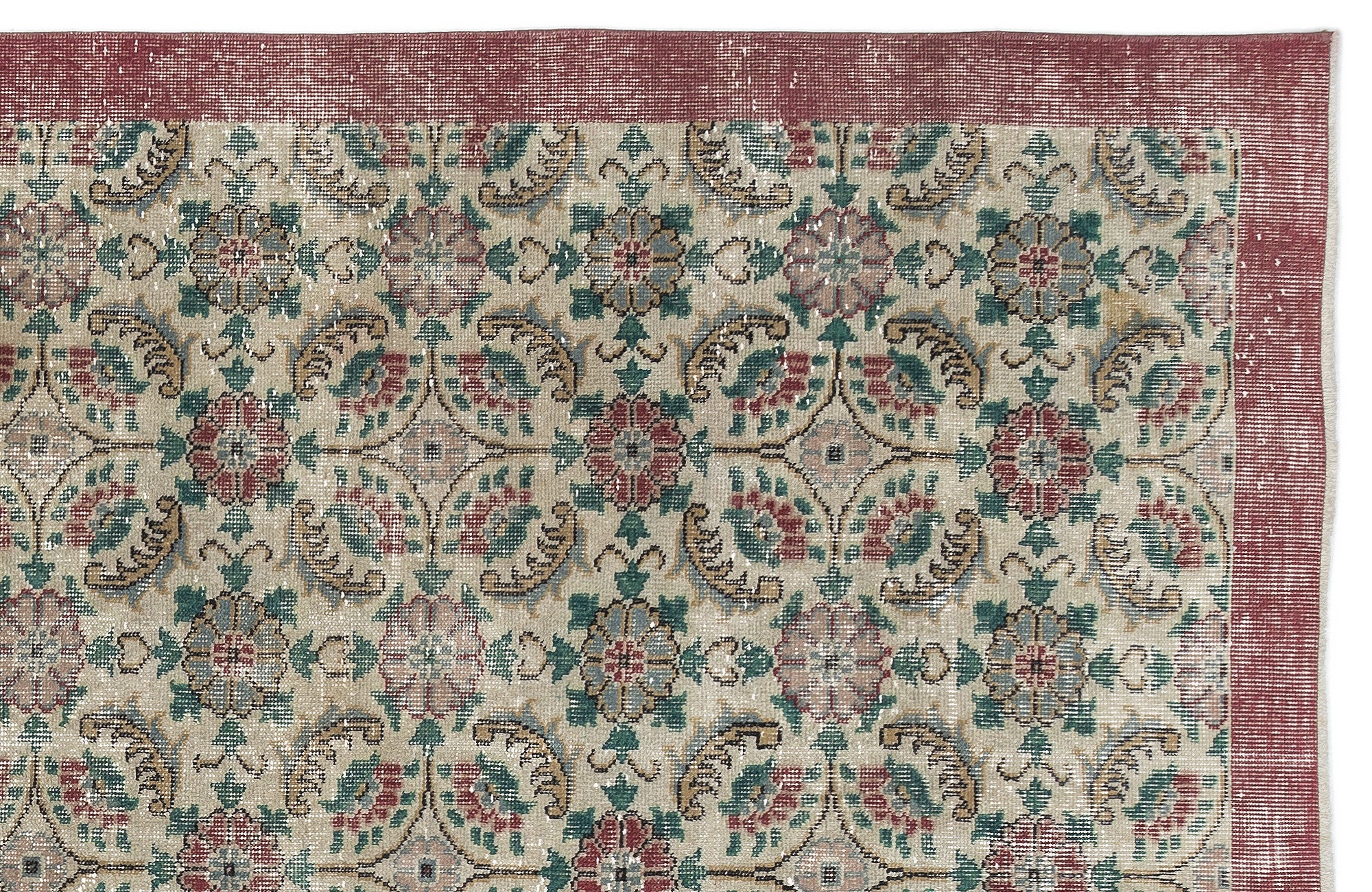 Retro Over Dyed Vintage Rug 5'11'' x 9'8'' ft 180 x 295 cm