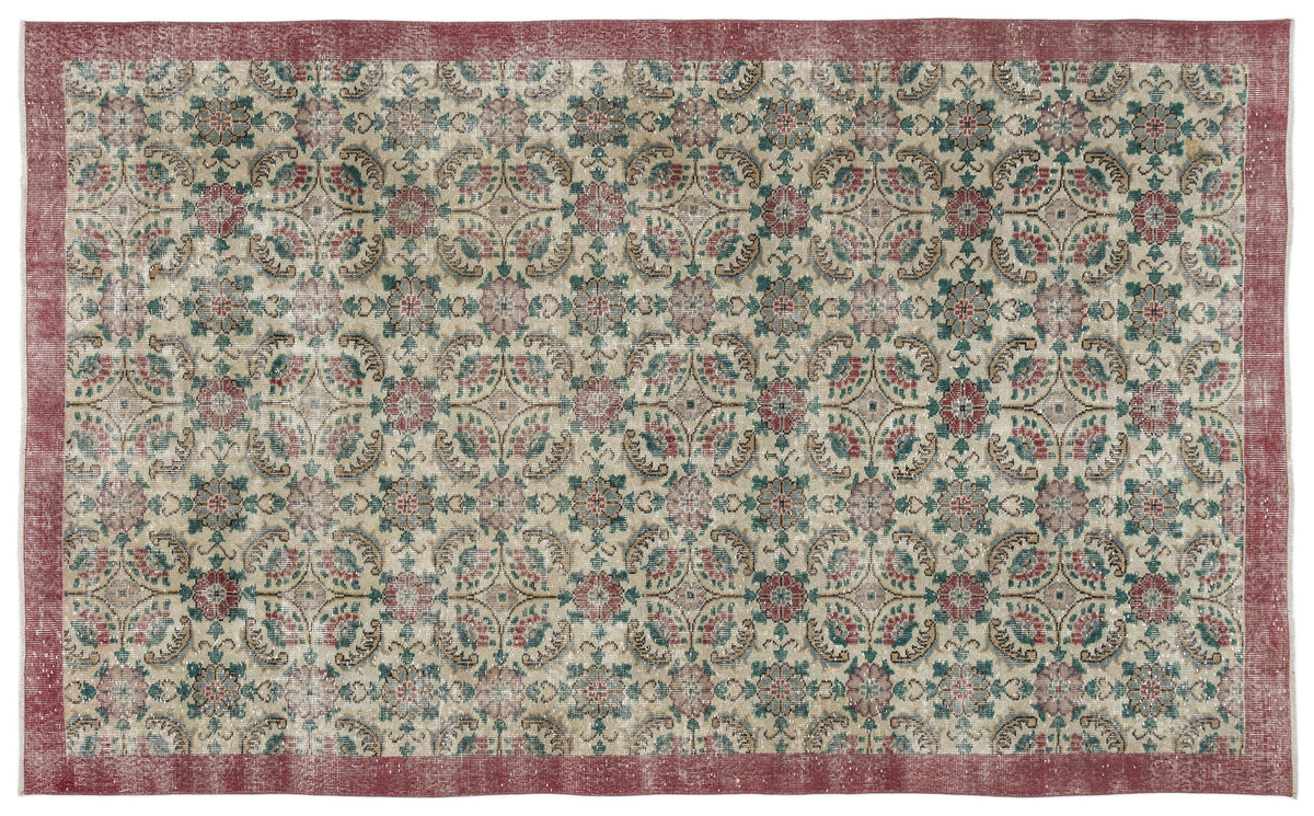 Retro Over Dyed Vintage Rug 5&#39;11&#39;&#39; x 9&#39;8&#39;&#39; ft 180 x 295 cm