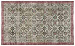 Retro Over Dyed Vintage Rug 5'11'' x 9'8'' ft 180 x 295 cm