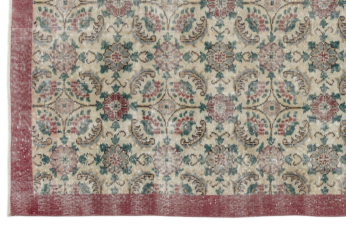 Retro Over Dyed Vintage Rug 5&#39;11&#39;&#39; x 9&#39;8&#39;&#39; ft 180 x 295 cm