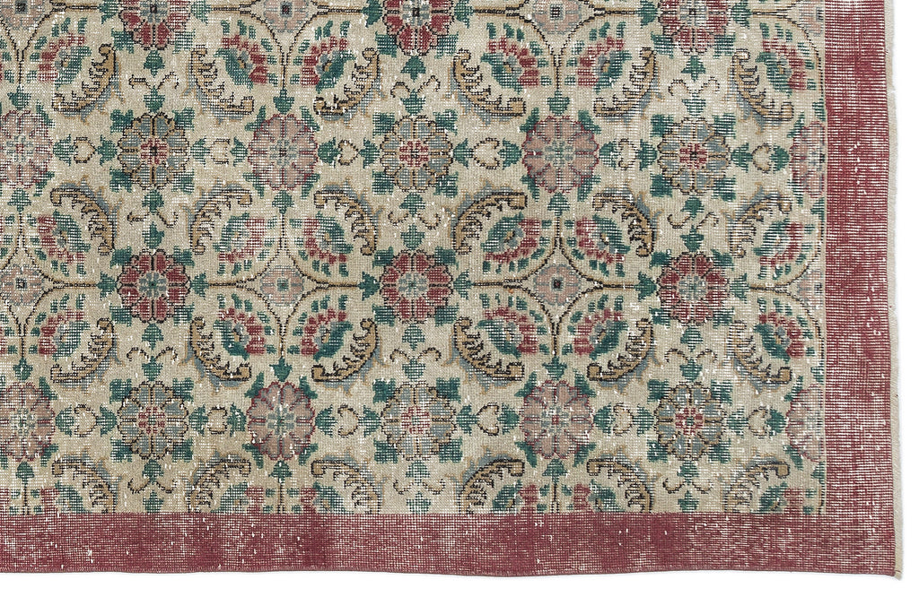 Retro Over Dyed Vintage Rug 5'11'' x 9'8'' ft 180 x 295 cm