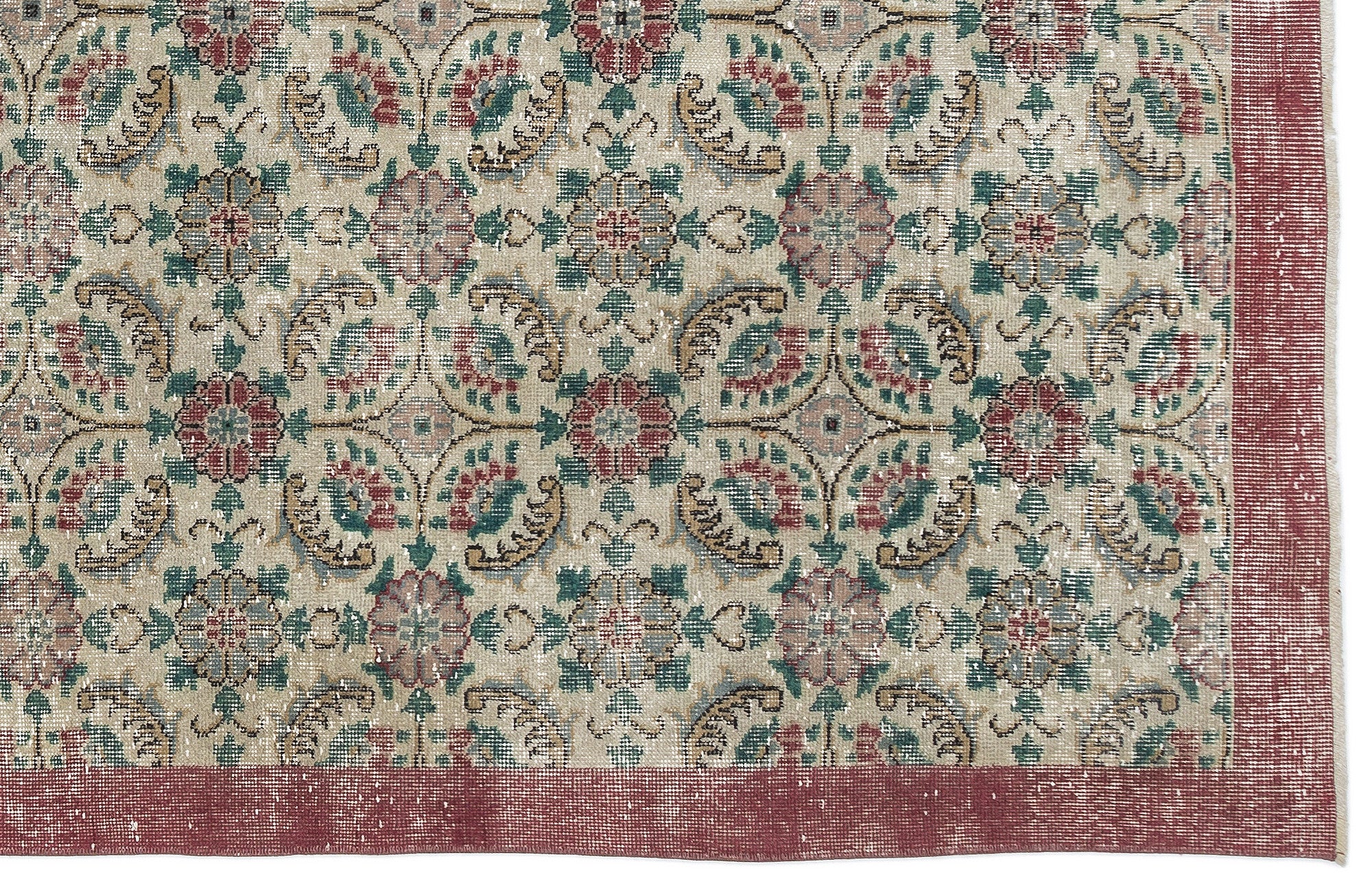 Retro Over Dyed Vintage Rug 5'11'' x 9'8'' ft 180 x 295 cm