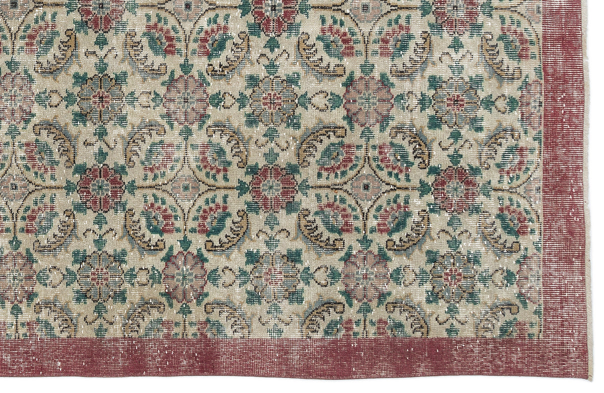 Retro Over Dyed Vintage Rug 5&#39;11&#39;&#39; x 9&#39;8&#39;&#39; ft 180 x 295 cm