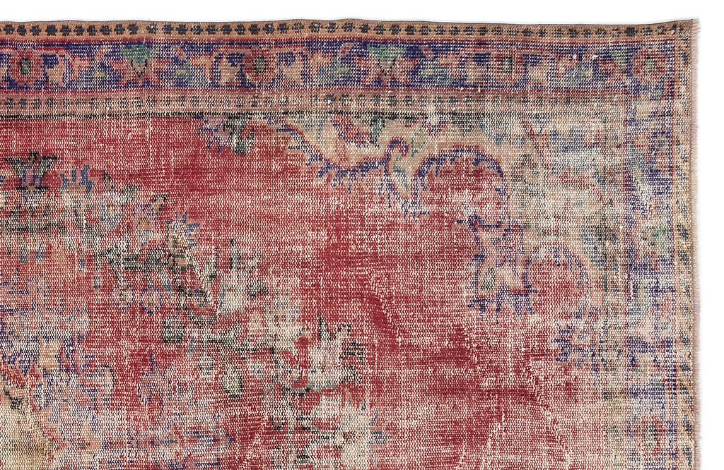 Naturel Over Dyed Vintage Rug 5'10'' x 9'6'' ft 179 x 290 cm