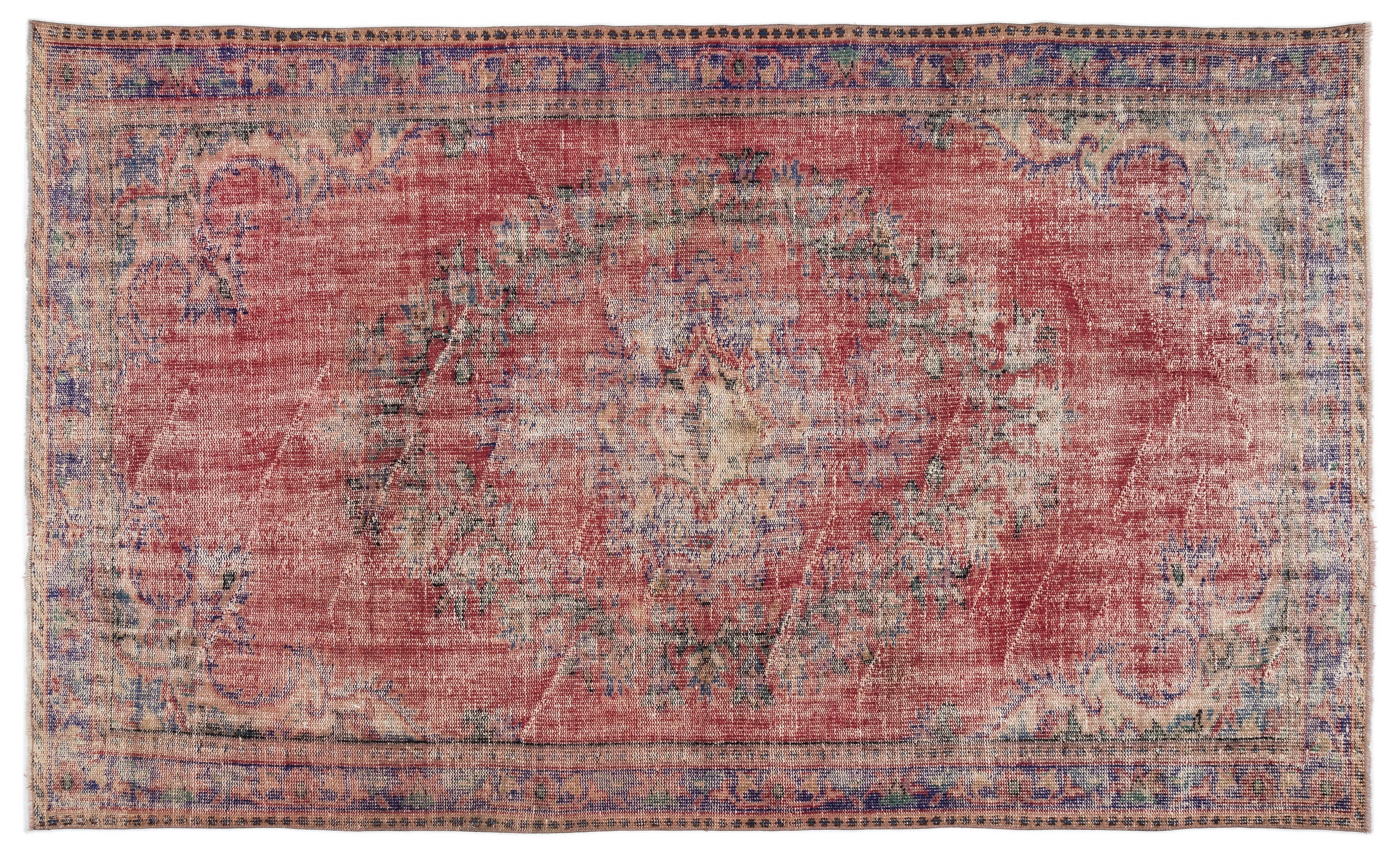 Naturel Over Dyed Vintage Rug 5'10'' x 9'6'' ft 179 x 290 cm