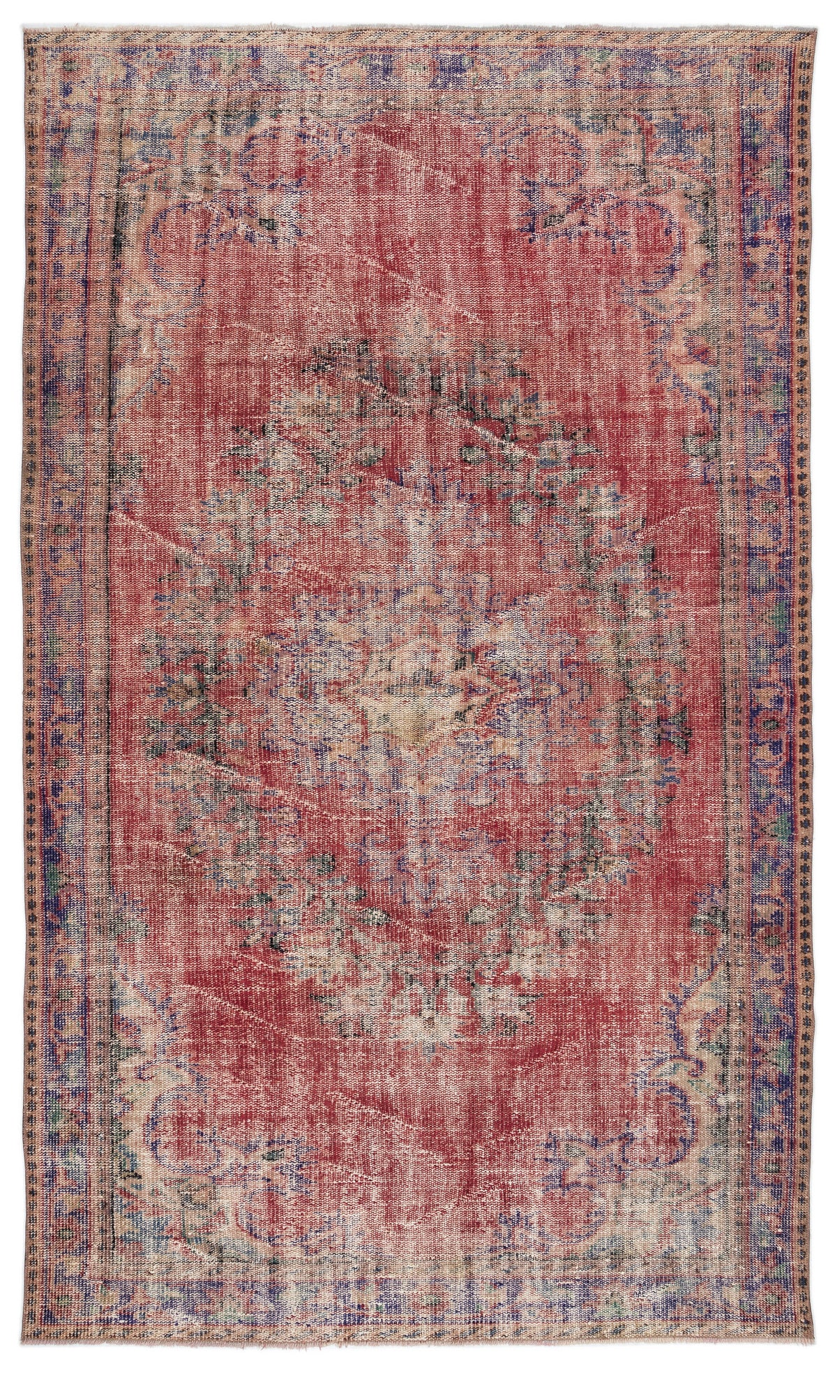 Naturel Over Dyed Vintage Rug 5&#39;10&#39;&#39; x 9&#39;6&#39;&#39; ft 179 x 290 cm