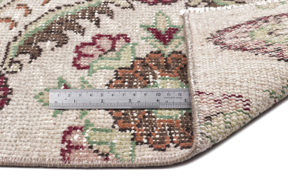 Retro Over Dyed Vintage Rug 4&#39;6&#39;&#39; x 8&#39;3&#39;&#39; ft 136 x 252 cm