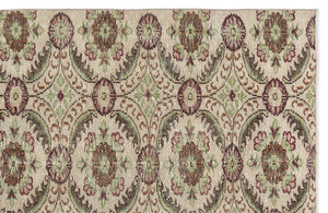 Retro Over Dyed Vintage Rug 4'6'' x 8'3'' ft 136 x 252 cm