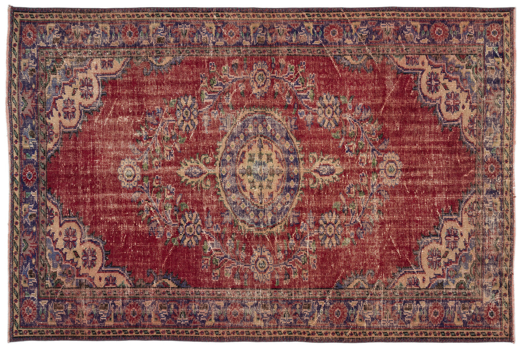 Naturel Over Dyed Vintage Rug 6'0'' x 9'2'' ft 184 x 280 cm
