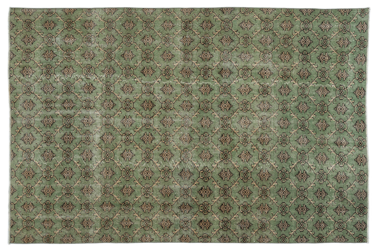 Retro Over Dyed Vintage Rug 6&#39;1&#39;&#39; x 9&#39;2&#39;&#39; ft 186 x 280 cm